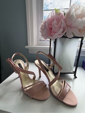 Nina Blush Pink Strappy High Heel Sandals